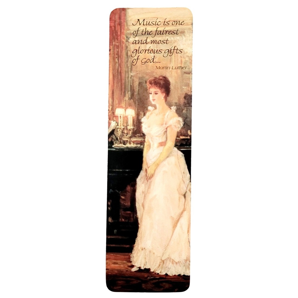 Vintage 90s Music Recital Bookmark- Maley Luther 1998 Gallery Graphics 0508-0134